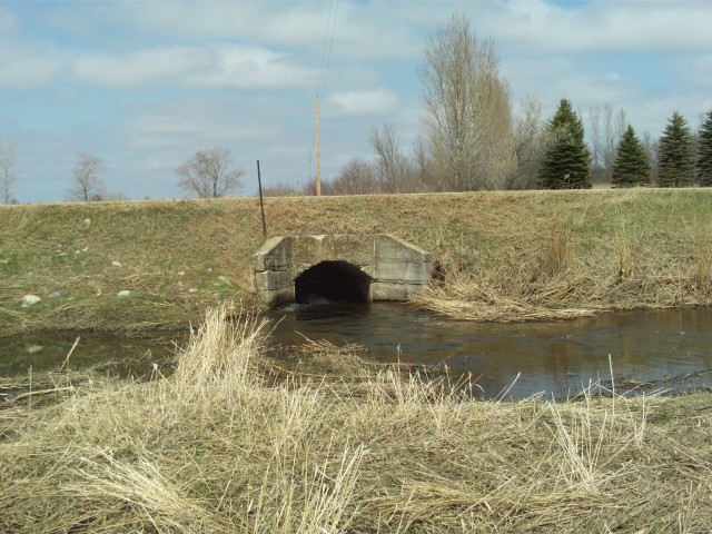 An old concrete culvert under the old road, a little further east. 