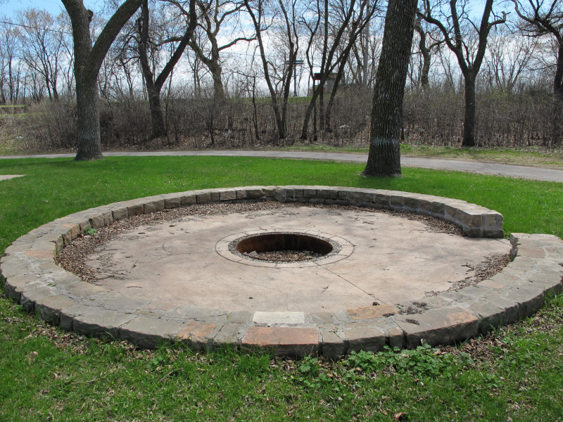 Council ring at the restored Lilac Park.